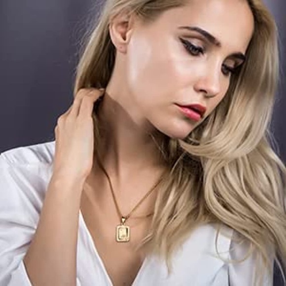 Nilevibes HIP HOP Initial Letter Pendant Necklace,Gold Platd Capital AlphabetA-Z - Picture 15 of 16